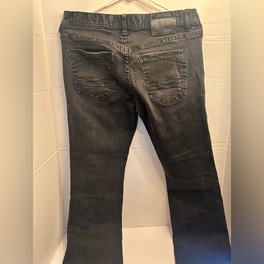 Buckle Aiden Black Bootcut Men's Jeans